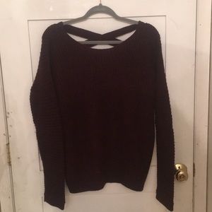 maroon/brown sweater